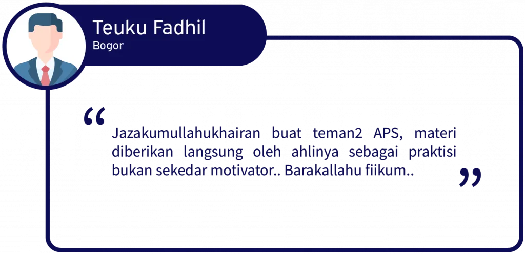 workshop online property syariah - workshop online properti syariah - belajar property syariah - Testimoni aps 11 - akademi properti syariah - dav property syariah
