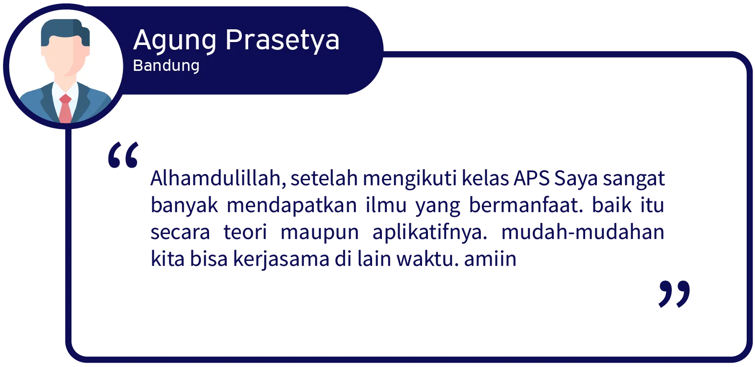 workshop online property syariah - workshop online properti syariah - belajar property syariah - Testimoni aps 14 - akademi properti syariah - dav property syariah